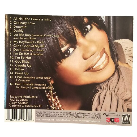 Paris Bennett Princess CD Music Album Paul D. Jones 37711cd - Picture 2 of 2
